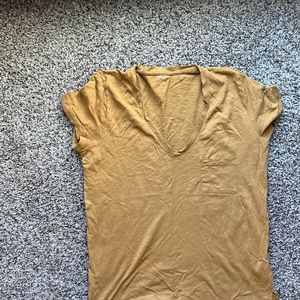 Madewell gold pocket tee small